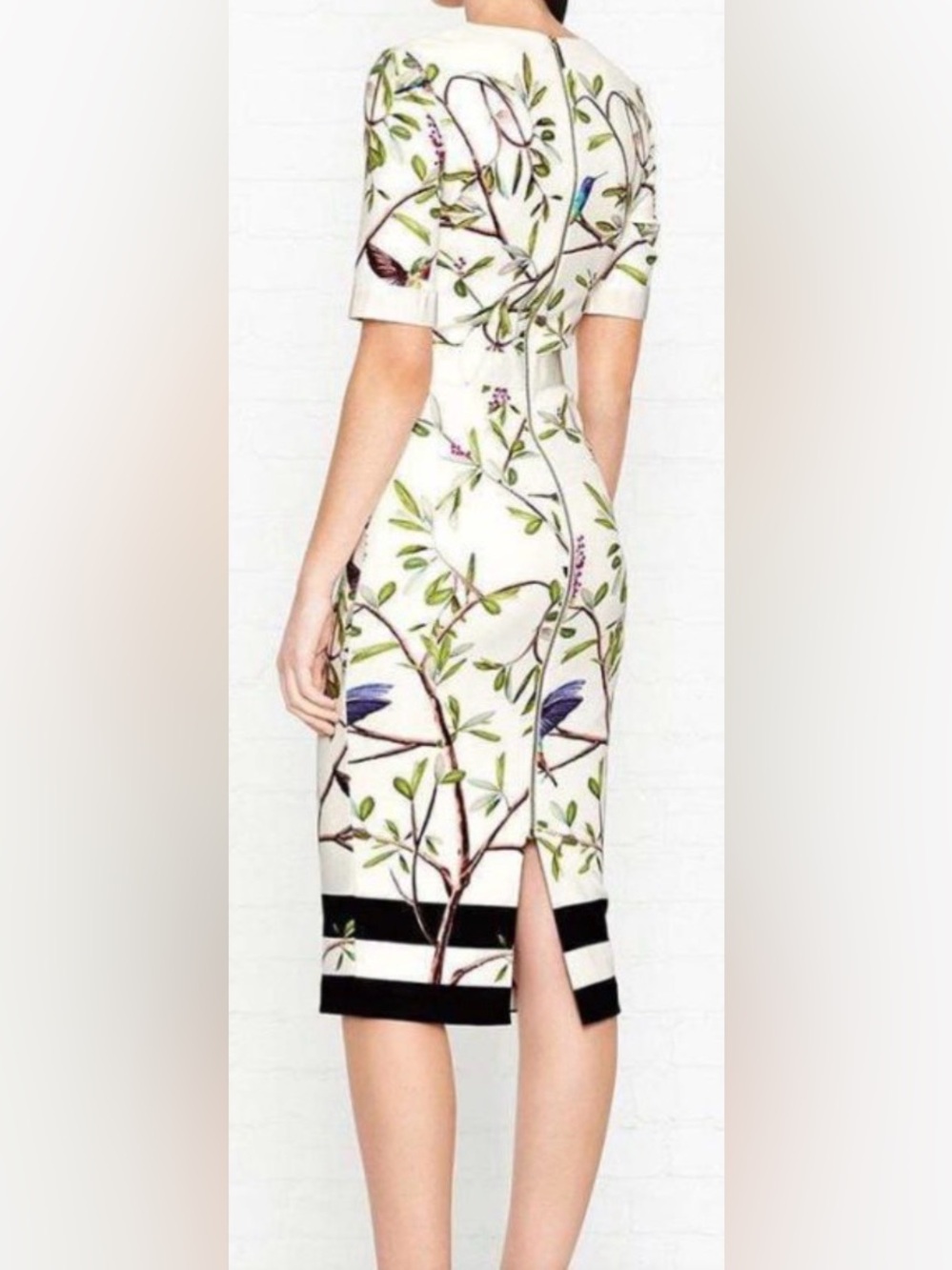Ted Baker Everly Highgrove Sleeved Bodycon Dress (Size 2) Ptp 17” - Picture 3 of 7